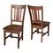 International Concepts Set of 2 San Remo Splatback Chairs, Espresso C581-10P - alternate 2